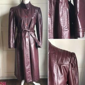 Vintage Leather Trench